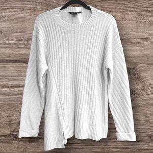 Simply Vera Vera Wang White Ribbed Sweater